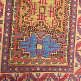 Vintage carpet sinkiang caucasian designs 92x150 cm