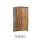 Vitrine en teck ancien (patine bleue)