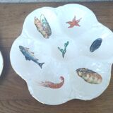 3 oyster plates