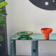 Vase en céramique de Gabbianelli fabriqué en Italie dans les années 1960, accent de bibliothèque.