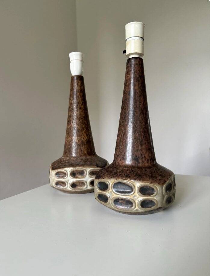 Table lamps, Marianne Starck, Michael Andersen, Denmark, 1970s, set of 2