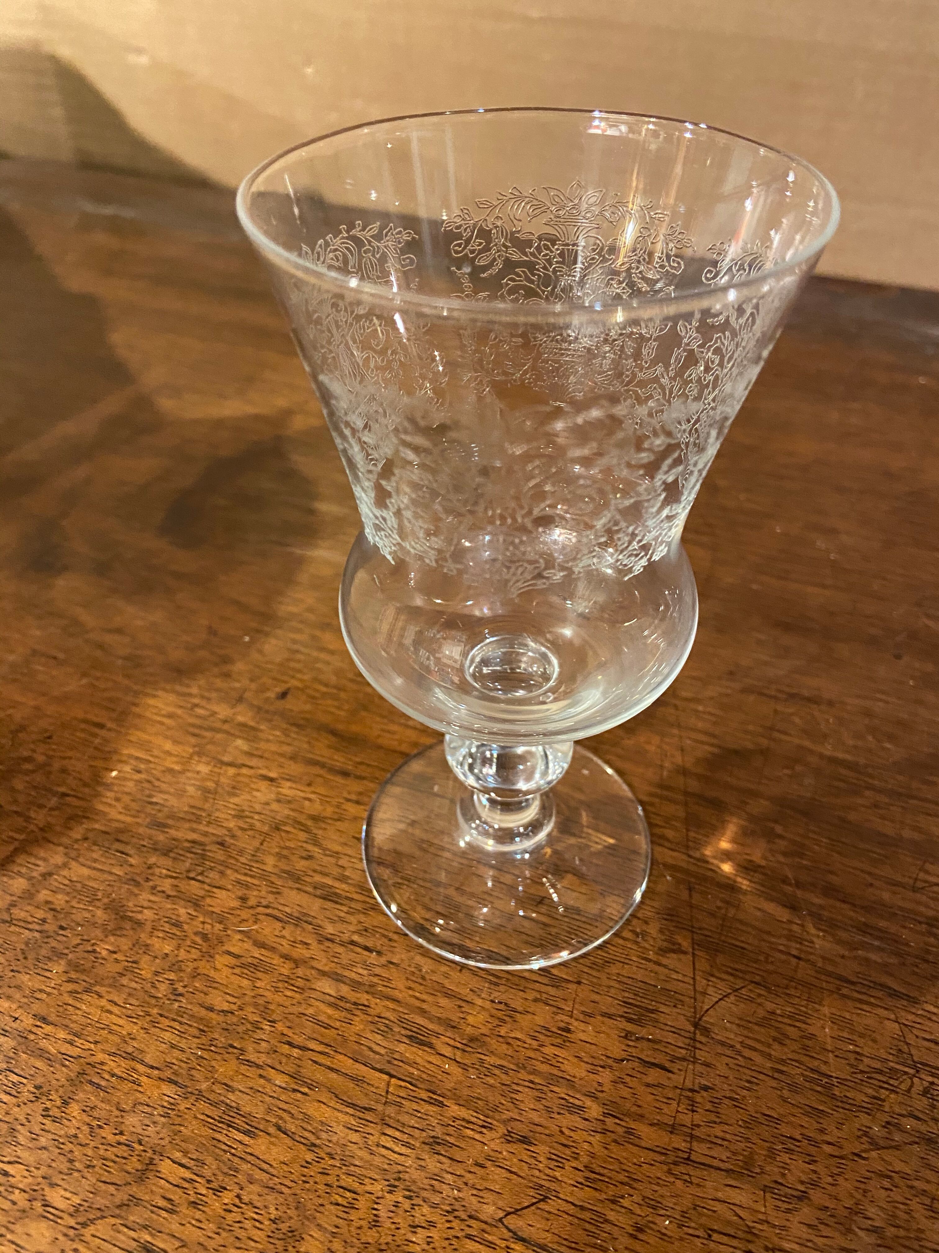 Verres à pied