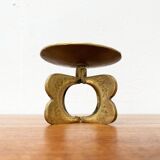 Mid-century brutalist metal candlestick, 1960s