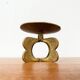 Mid-century brutalist metal candlestick, 1960s