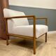 Pair of vintage wooden armchairs