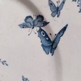 4 assiettes plates en faience de Sarreguemines, Tsarine