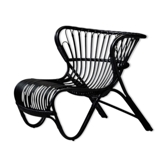 Fauteuil en rotin design danois des années 30 par Viggo Boesen