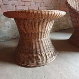 Vintage wicker living room set