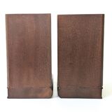 Walnut and Cherry Wood Bookends | pair of 2 | midcentury