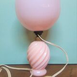 Chatard pink opaline bedside lamp