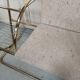 Bench armchair furniture chrome gold 70s