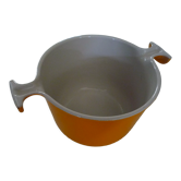 Pot à fondue Le Creuset par Enzo Mari fonte émaillée, 70s