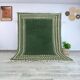 Traditional green Beni Ourain Moroccan rug, size 1.4/2.6 m.
