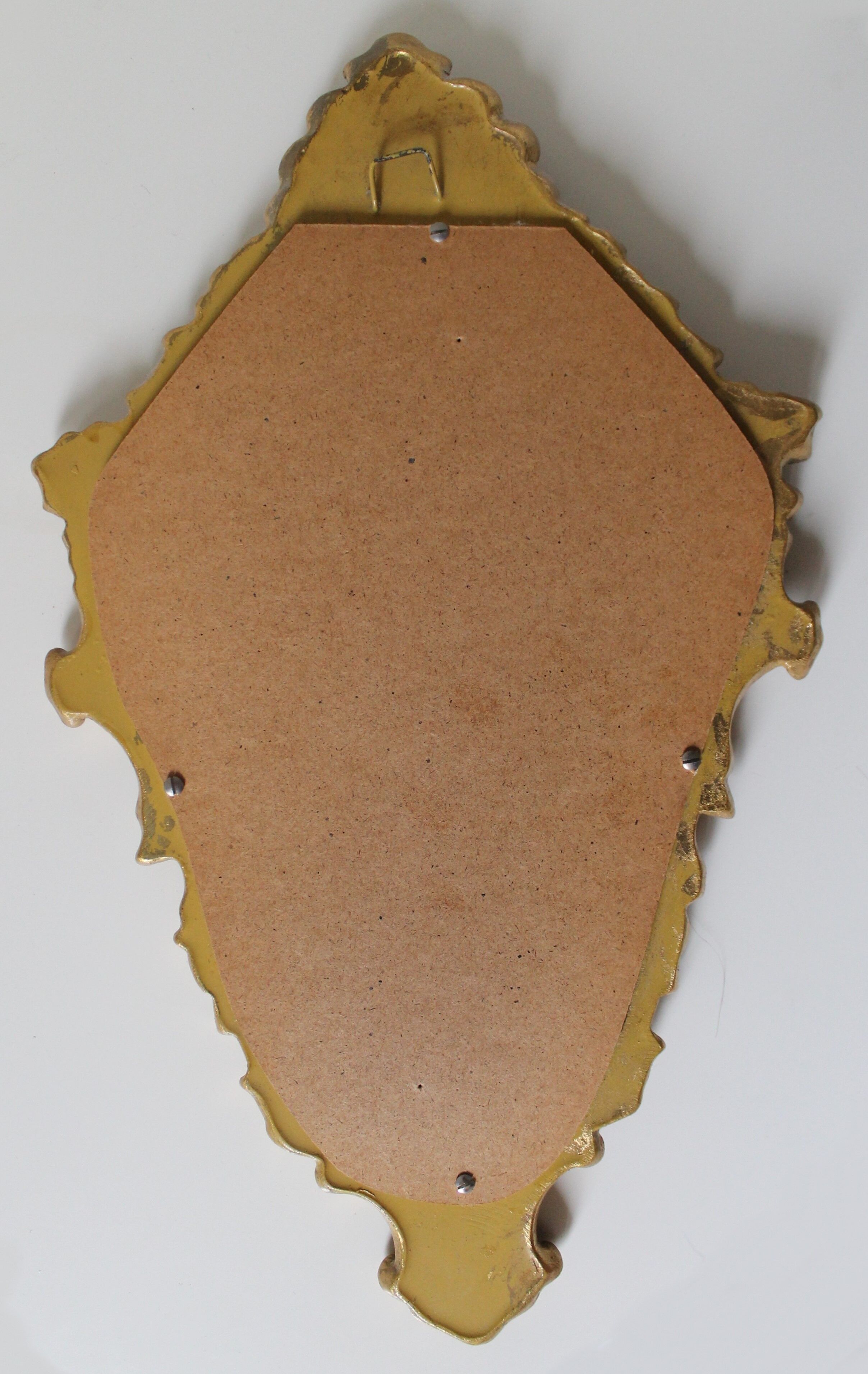 Miroir et sa console dorés style rocaille
