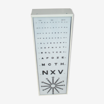 Monoyer vintage ophthalmologist's light scale of visual acuity