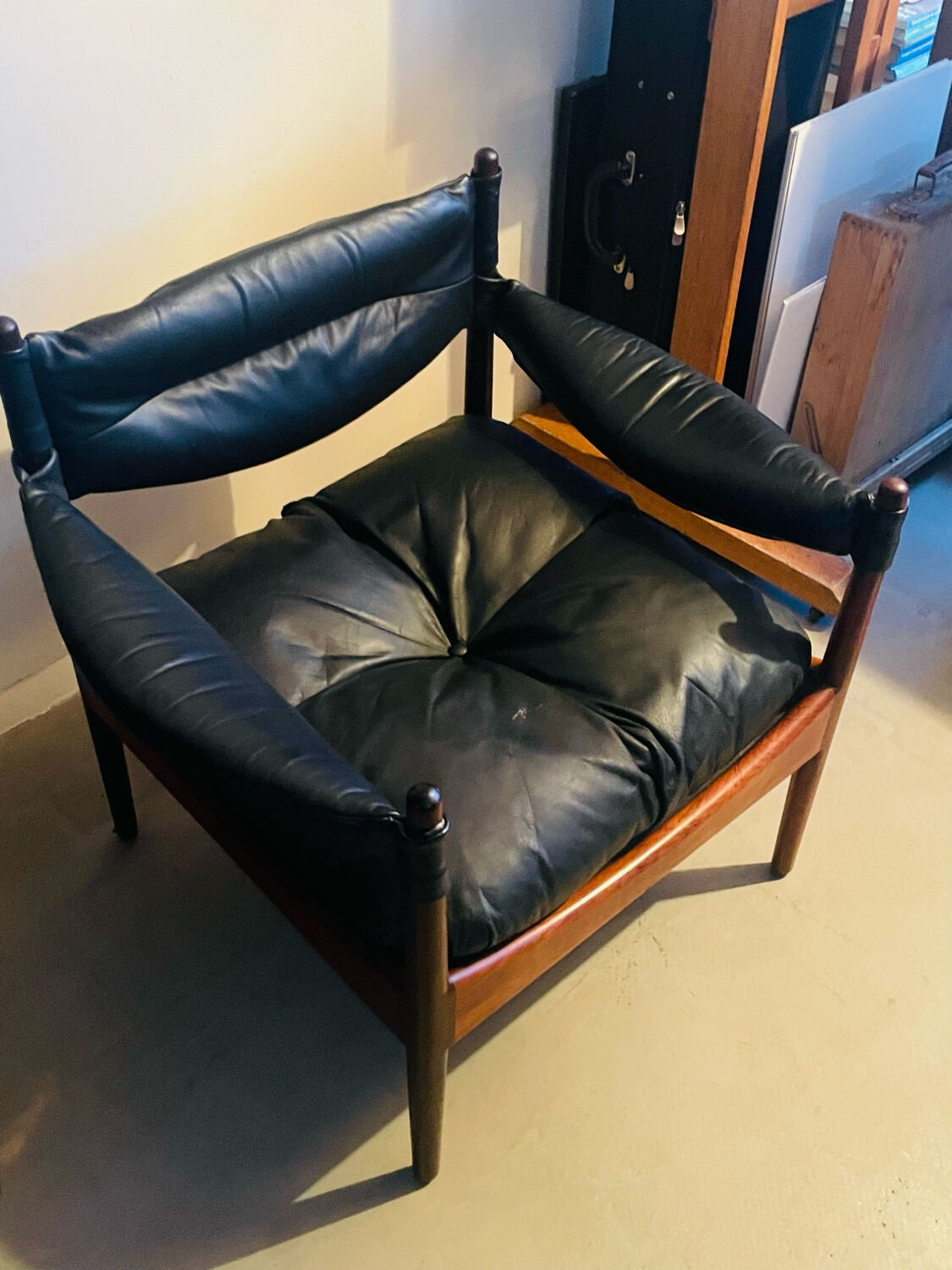 Fauteuil en palissandre par Kristian Vedel