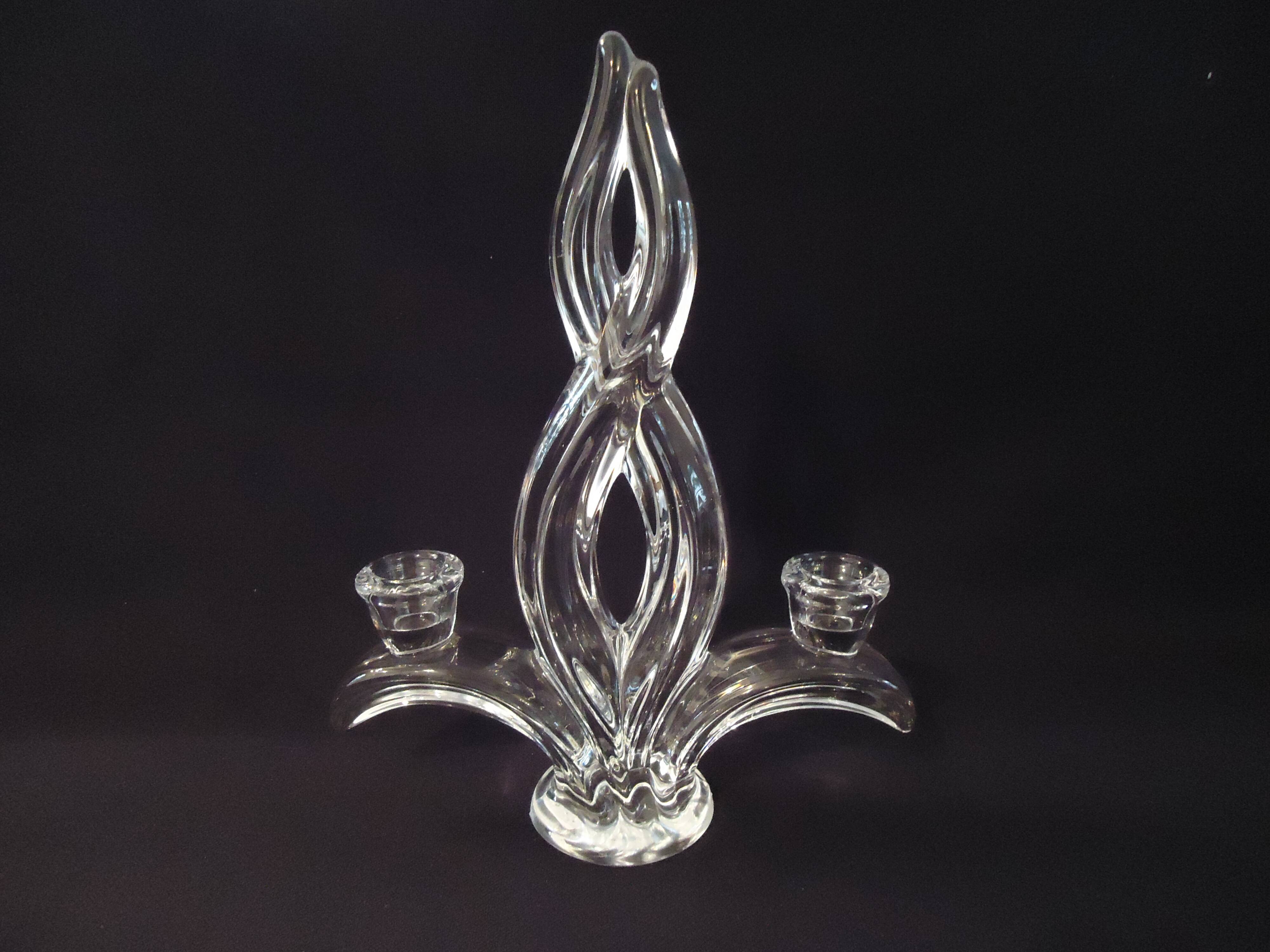 Two-light crystal chandelier Vannes Le Chatel A482