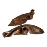 2 bougeoirs