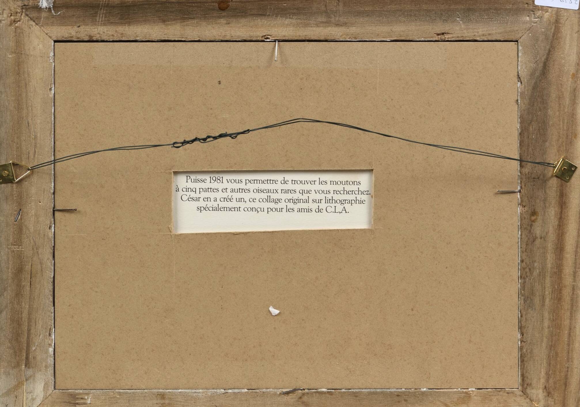 Rare composition by Cesar Baldaccini