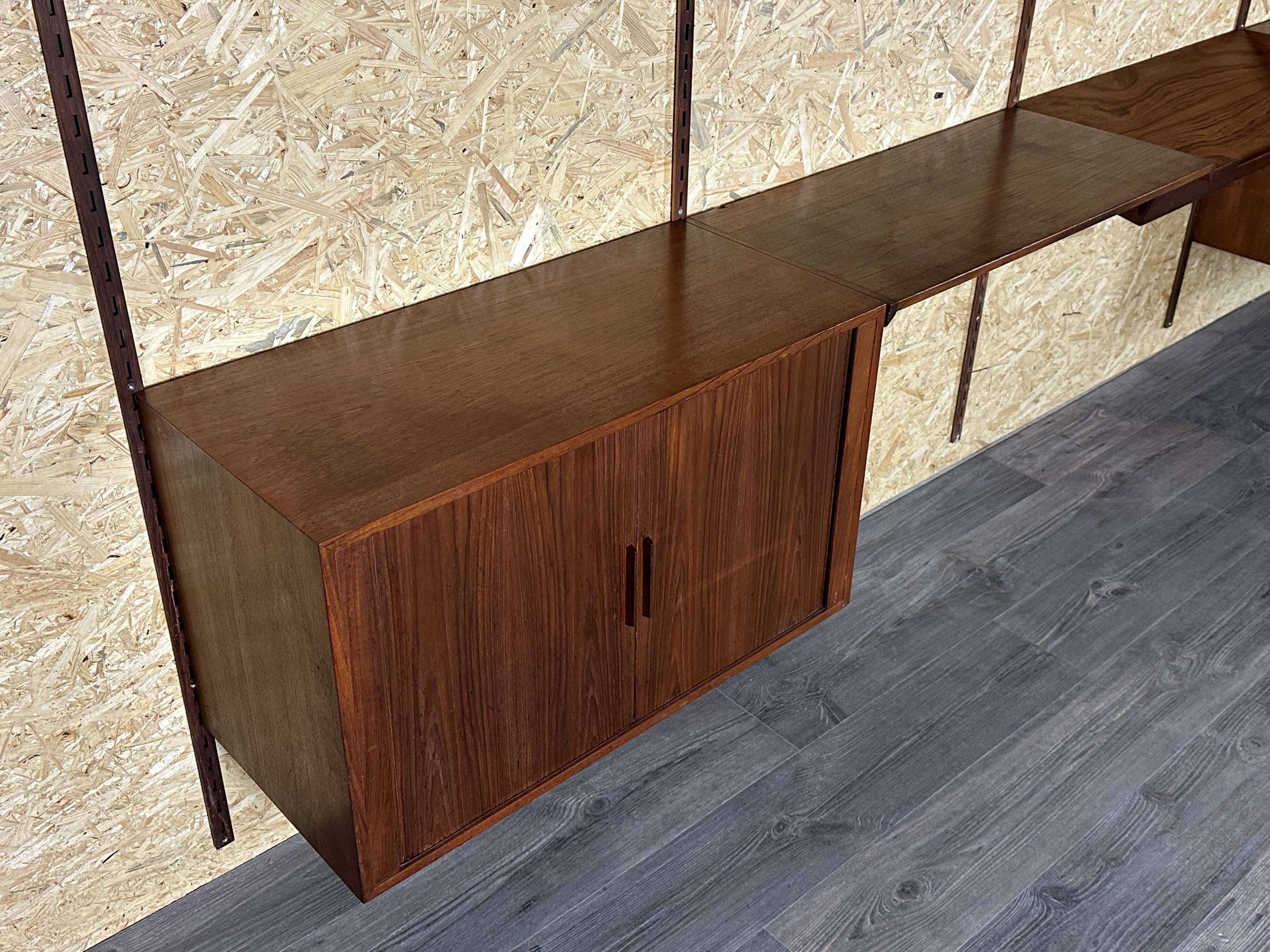 60s 70s teak wall shelf Wall Unit Kai Kristiansen for FM Møbler Denmark