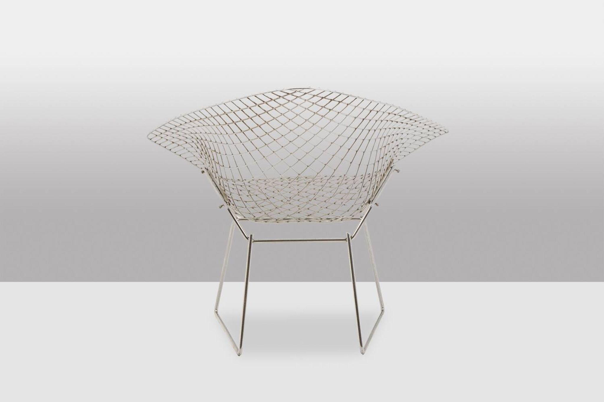 Harry Bertoia for Knoll. Set of 4 "Diamond" chairs. 1970s.