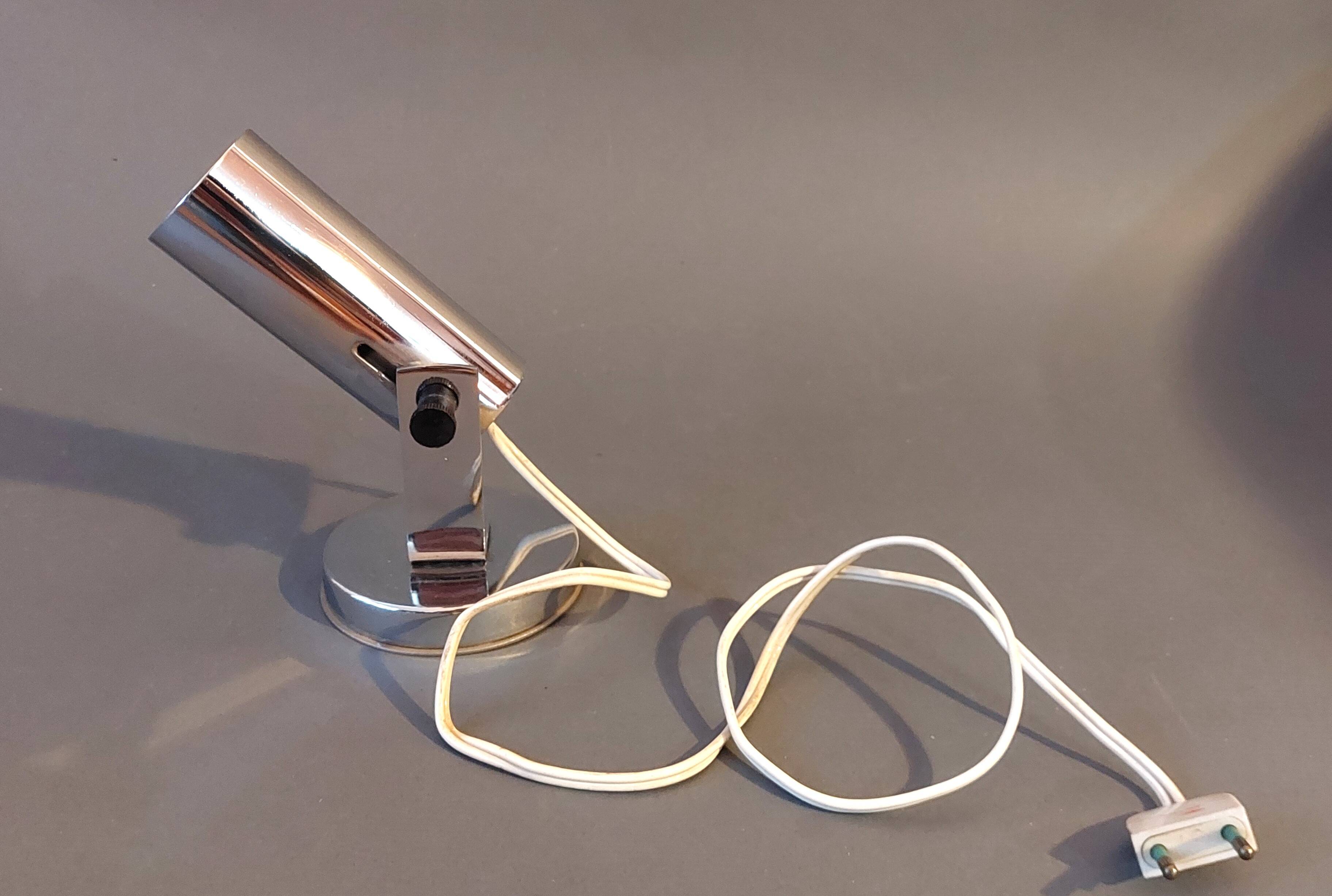 Vintage 1960 chrome wall light.