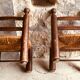 Pair of low-mulched chairs country spirit 1960