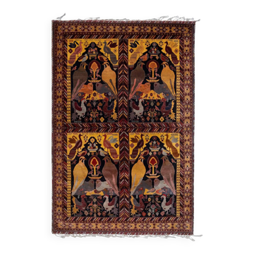 Tapis turc vintage fait main