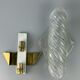 Xl 60s 70s wall lamp wall sconce kaiser lights brass glass space age