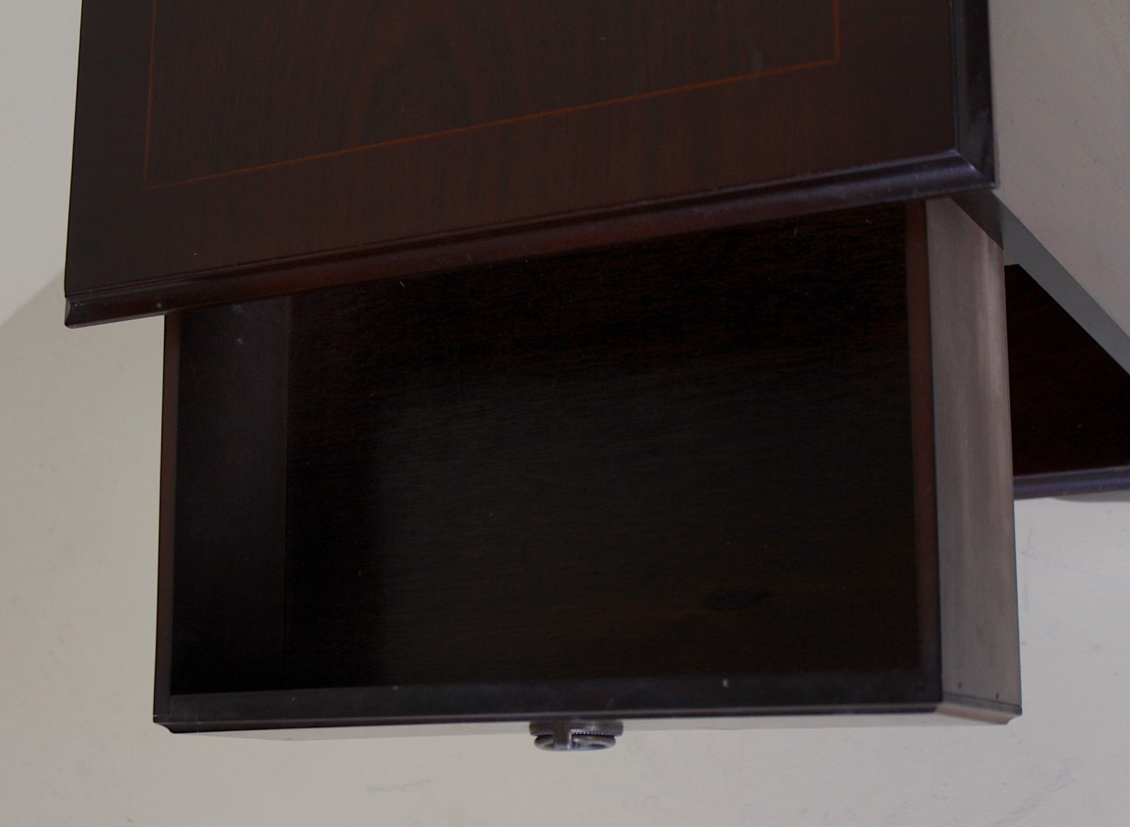 Antique vintage mahogany bedside table