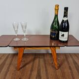 Mini formica table with vintage extensions 60/70s Joulux creation 47x28x27 cm