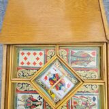Game dwarf yellow box wood deco chromo 1921