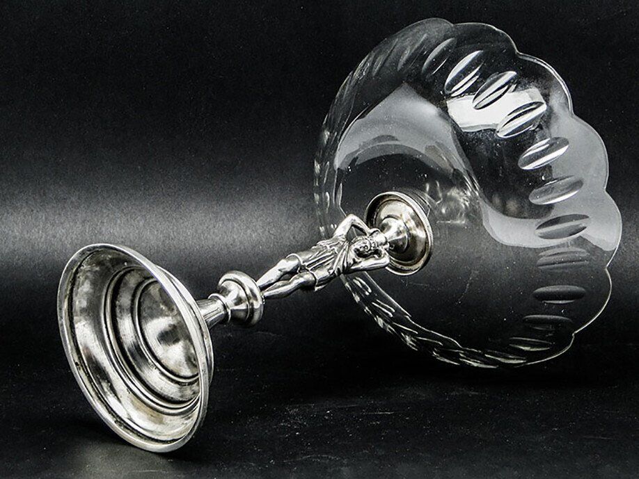 Plat à fruits en argent austro-hongrois du 19ème siècle