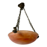 Art Deco pendant light in marbled glass