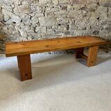 Solid pine coffee table / bench by Sven Larsson