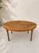 Oval solid wood table – Large dining table 188 × 135 cm