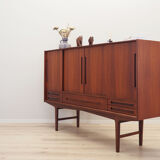 Teak highboard, Danish design, 1960s, Denmark