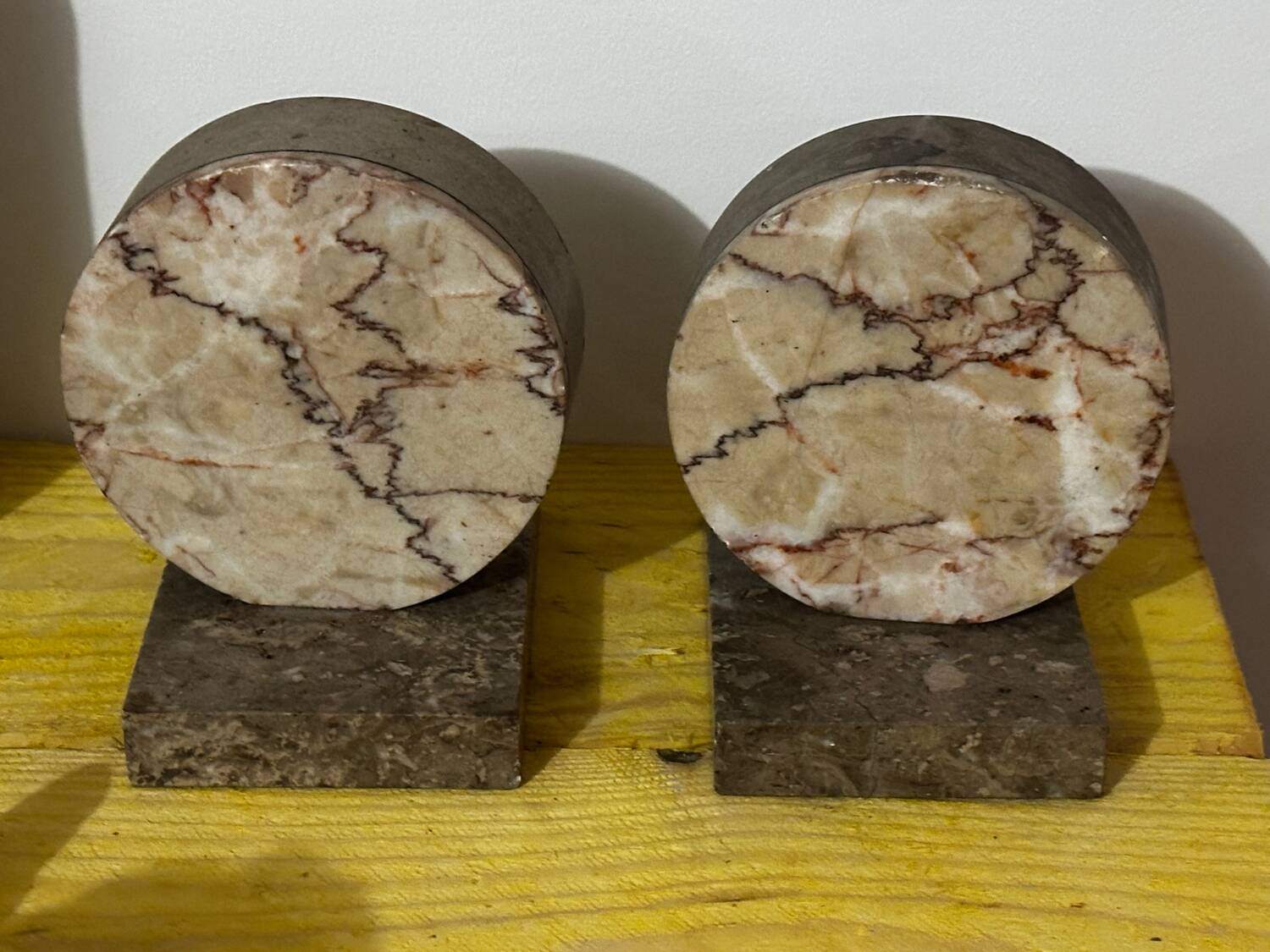 Pair of Marble Bookends from the Art Deco period