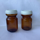Amber glass jars Chicory Leroux