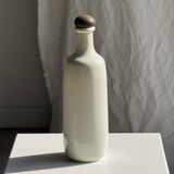 White English liqueur bottle with brown cap H27.5