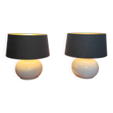 Pair of ceramic lamps