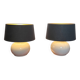 Paire de lampes en céramique