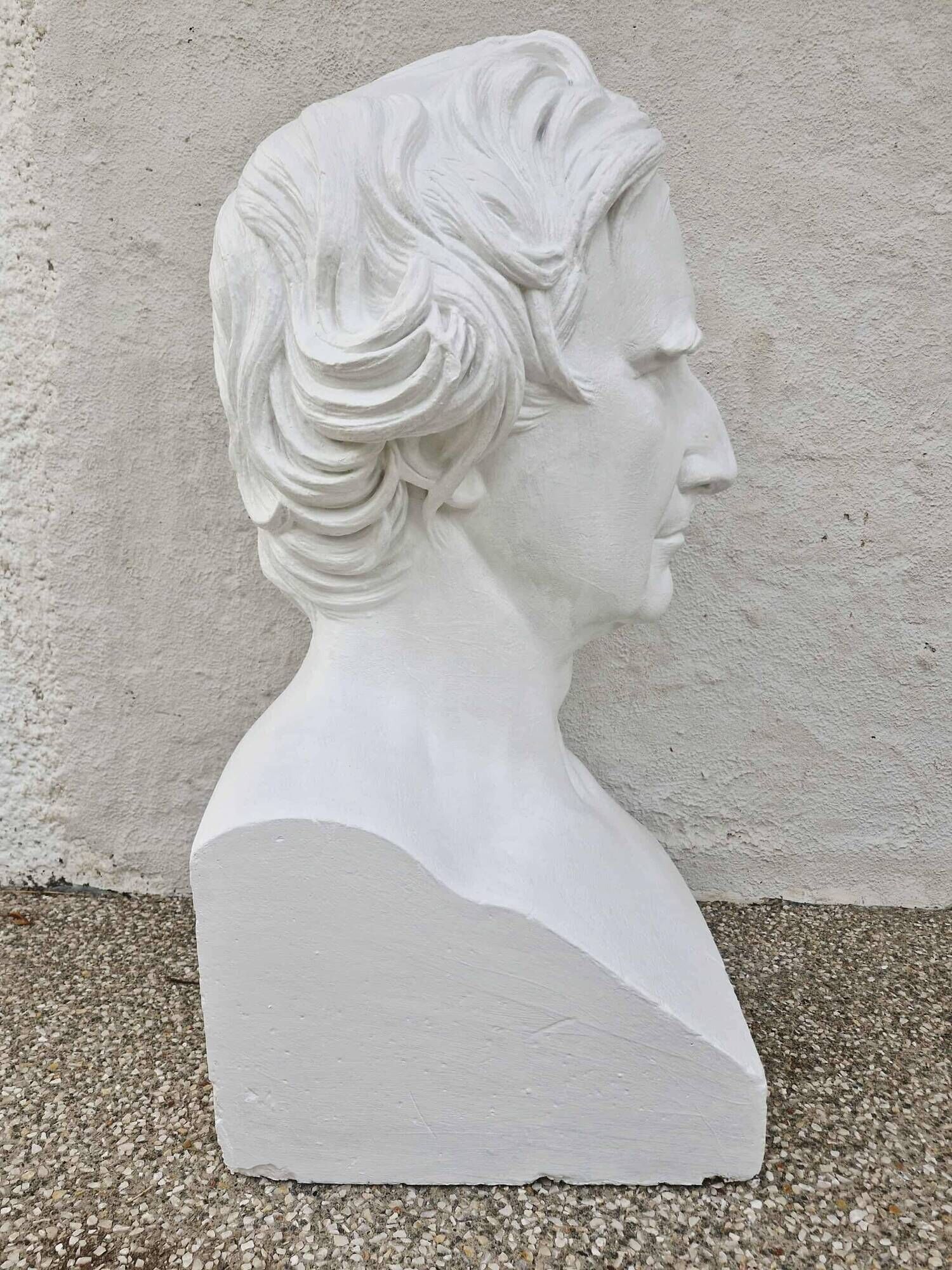 Plaster bust "F. ARAGO / 1839" made by P.J. DAVID (of Angers)