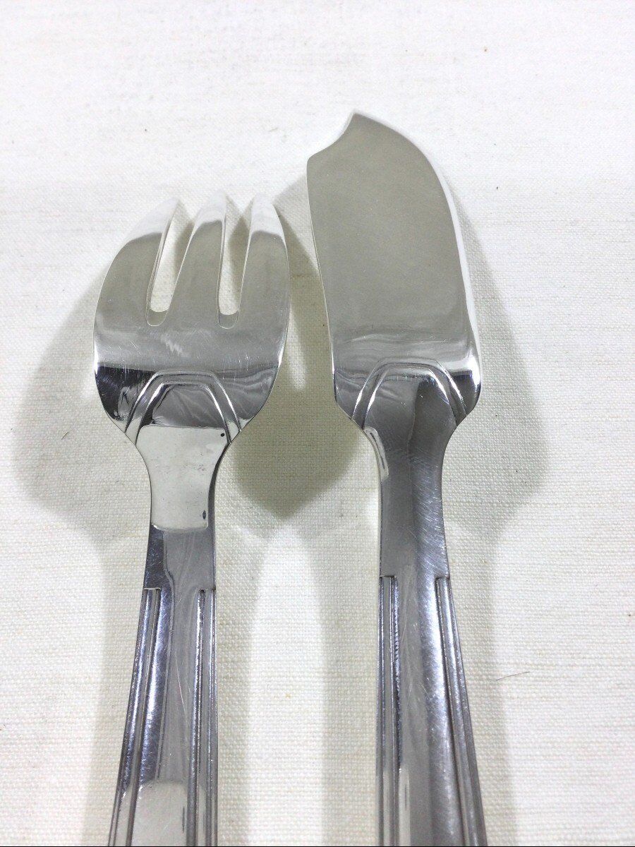 12 art deco fish cutlery