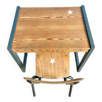 Kindergarten chair desk set