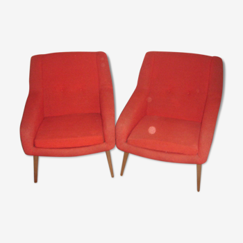 Pair of Charles Ramos armchairs from 1950