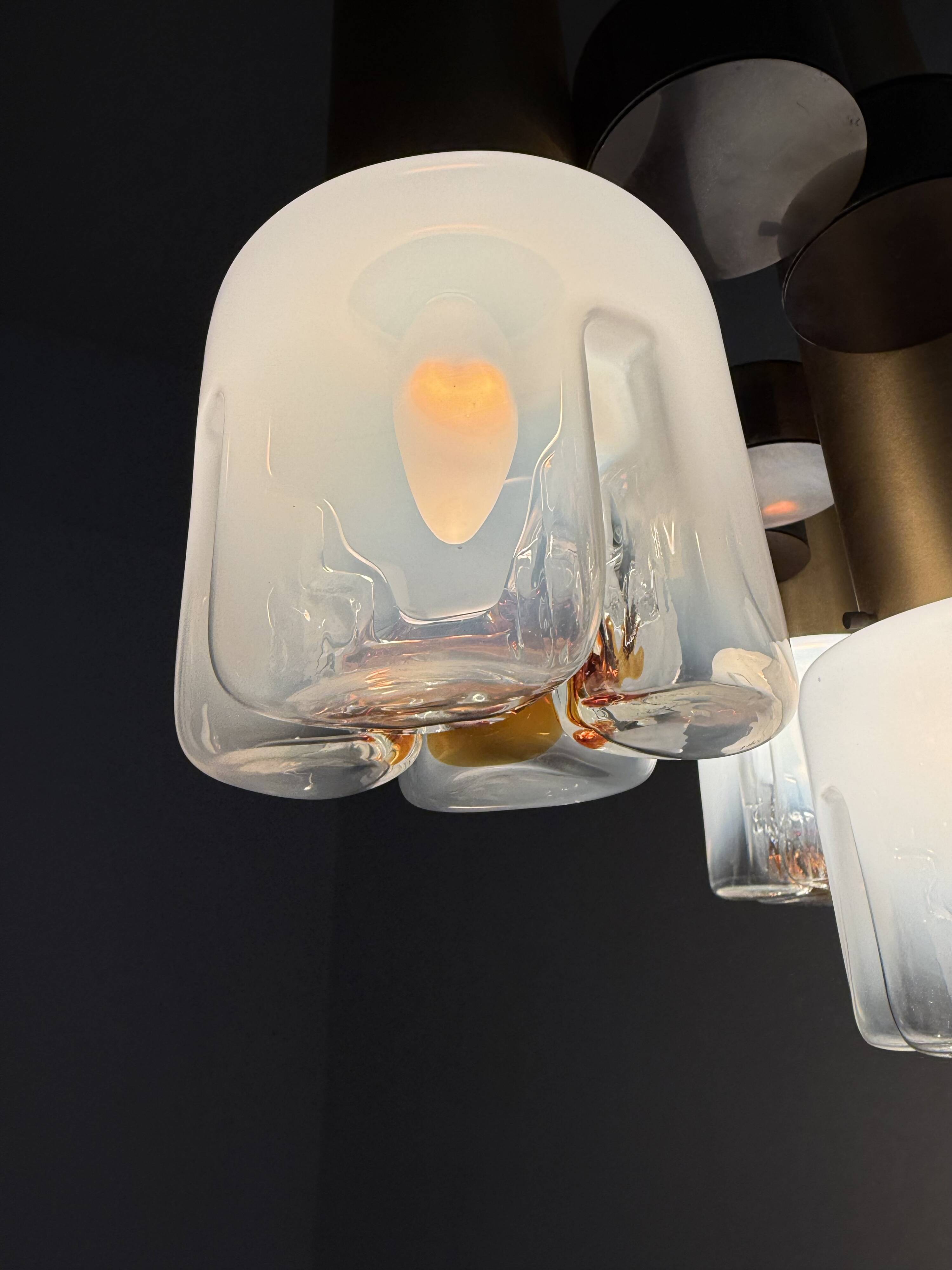 Mid-century design Italian chandelier by Gaetano Sciolari , 1970s