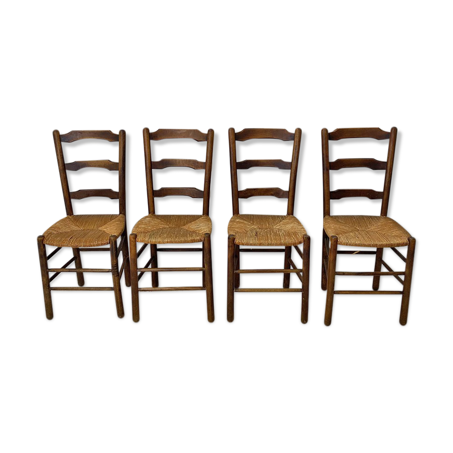 Set of 4 mulched chairs