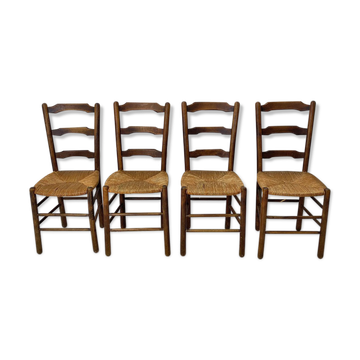 Set of 4 mulched chairs
