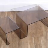 Table with vintage magazine door 1970